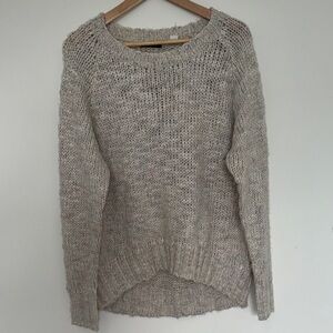 BDG Heathered Taupe Crewneck Sweater